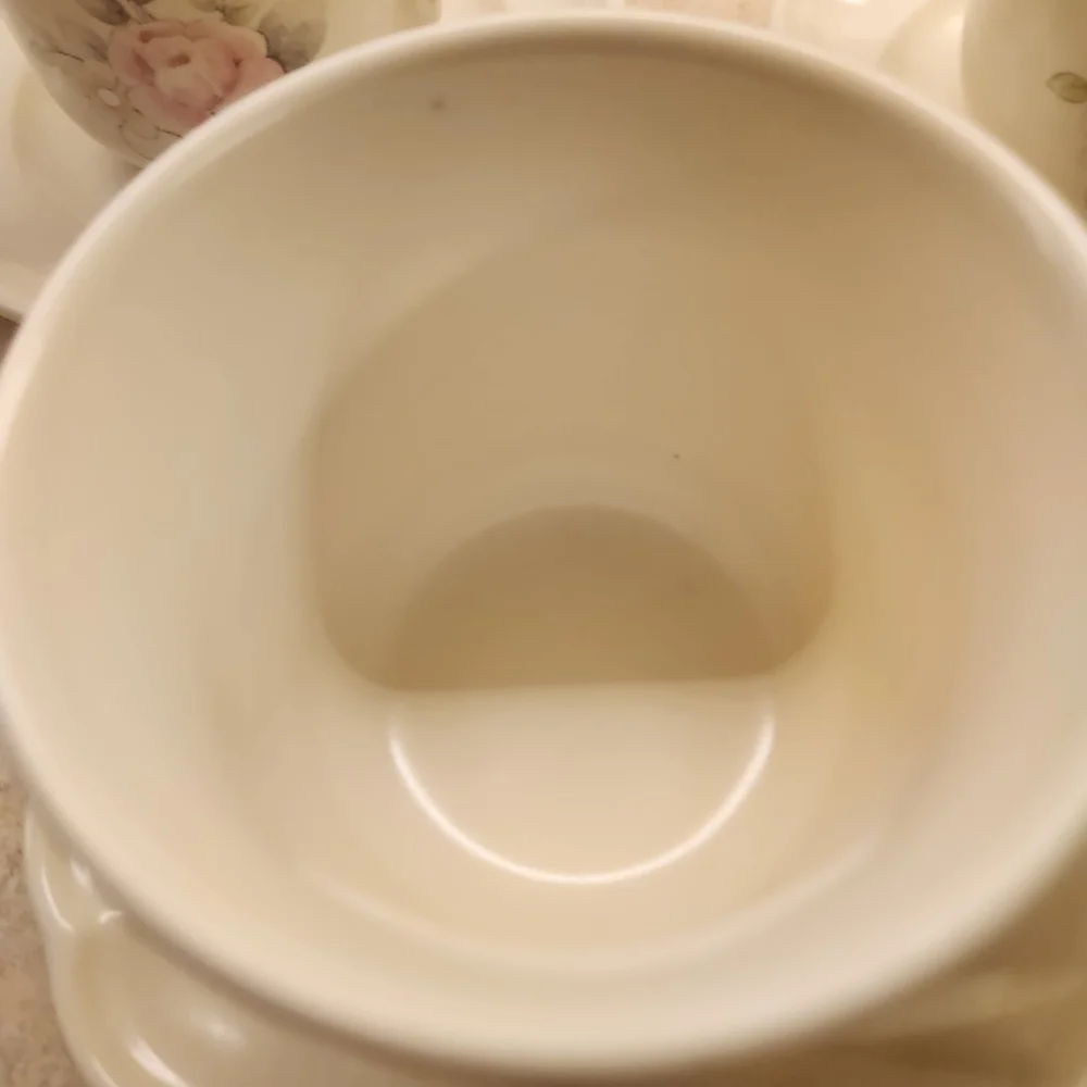 Pfaltzgraff White and Pink Floral Mug Set Of 3 - Picture 5 of 13